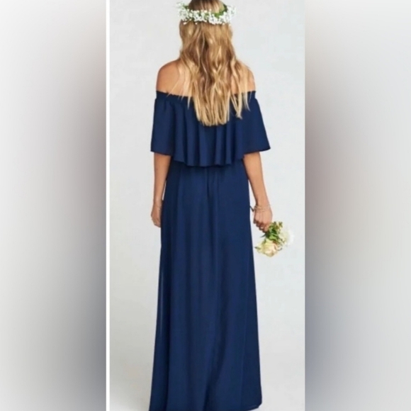 Show Me Your Mumu, Hacienda Maxi Dress,Rich Navy Crisp, Size Small -NWT - Picture 3 of 12